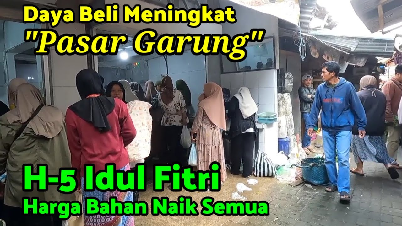 Jelang Lebaran Harga Kebutuhan Pokok Melonjak Drastis di Pasar Garung