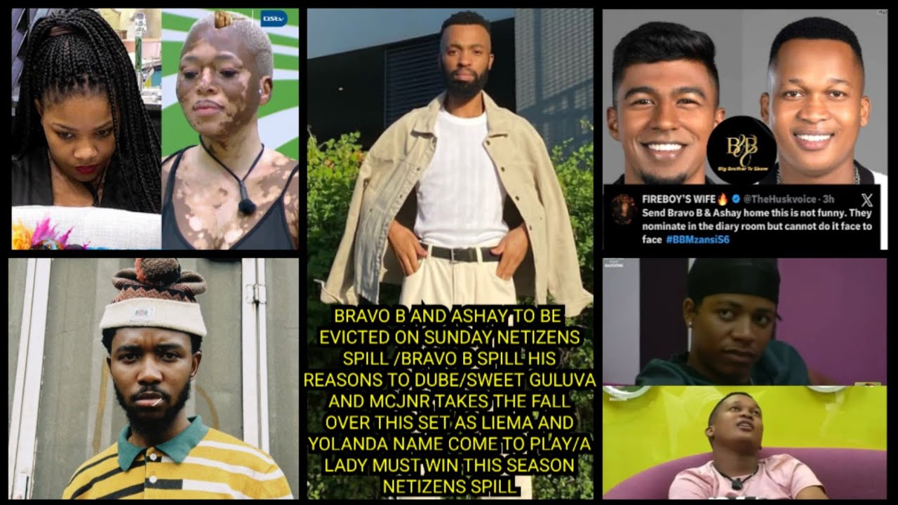 BRAVO B AND ASHAY TO BE EVICTED ON SUNDAY NETIZENS SPILL /GULUVA, MCJNR AS LIEMA AND YOLANDA... 