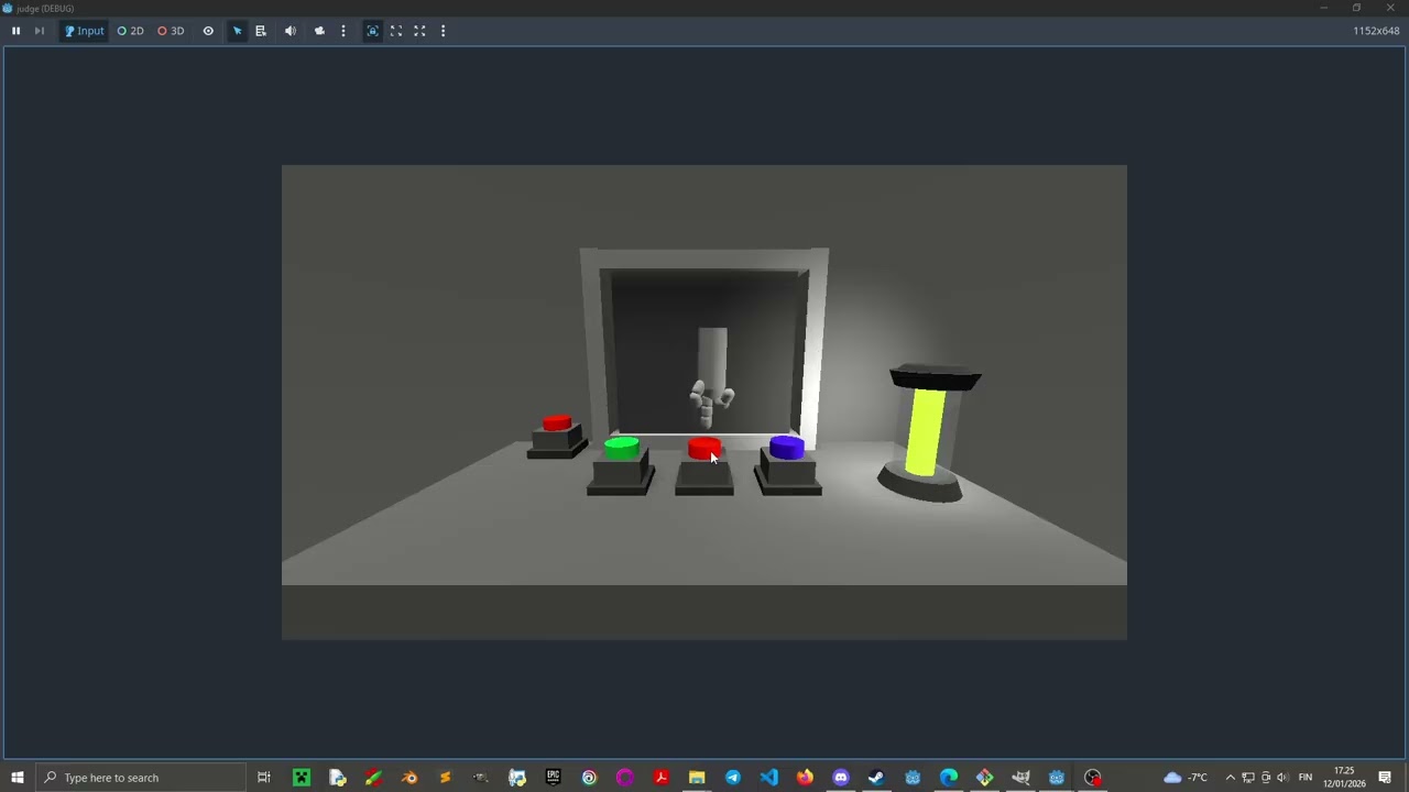 Interactive table start (Godot 3d)