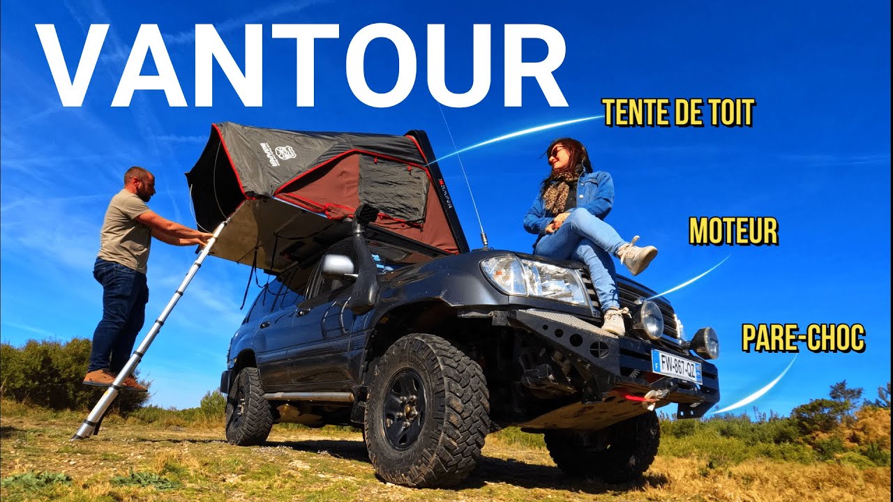 VANTOUR de notre 4x4 AMENAGE d'expédition version extérieur /hdj100 /Vantour