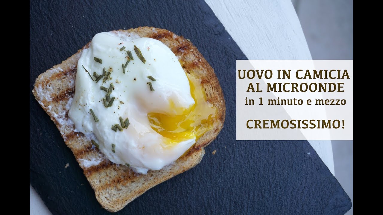 UOVO IN CAMICIA AL MICROONDE in 1 minuto e mezzo | Cremosissimo
