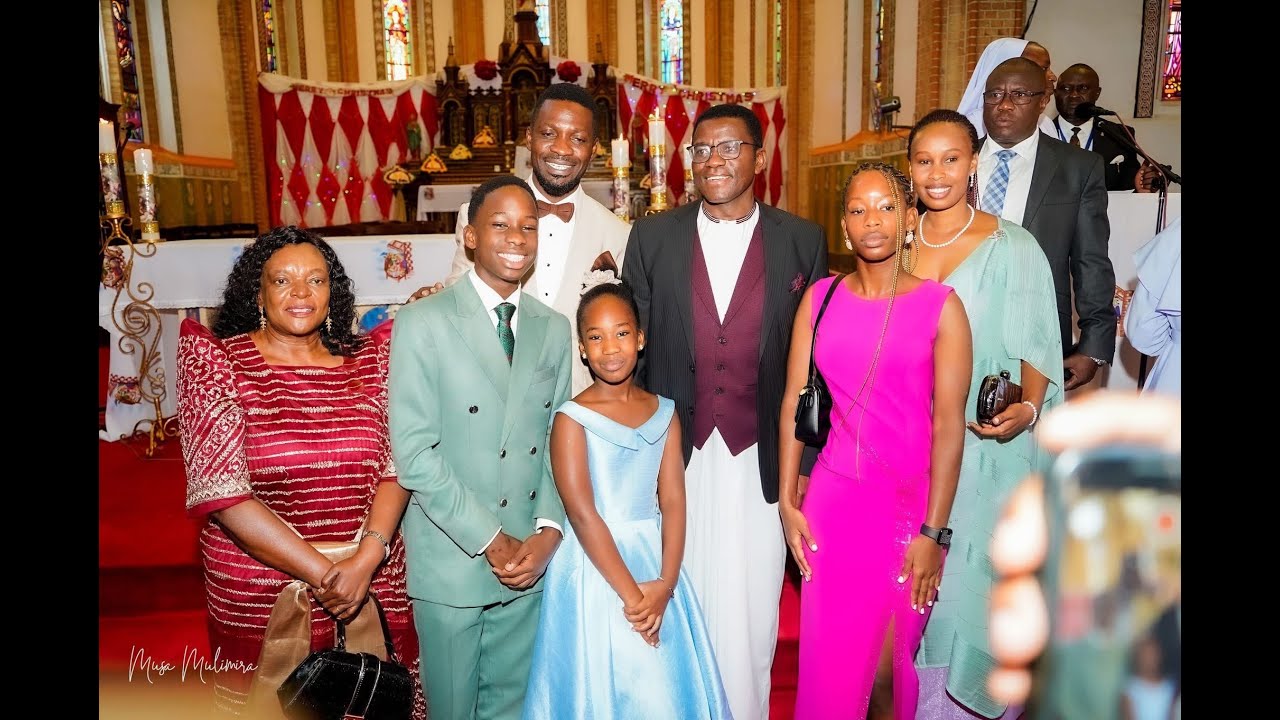 LIVE: BOBI WINE AND WIFE attending the Mass service at at Lubaga cathedral. I DECEMBER 25, 2025