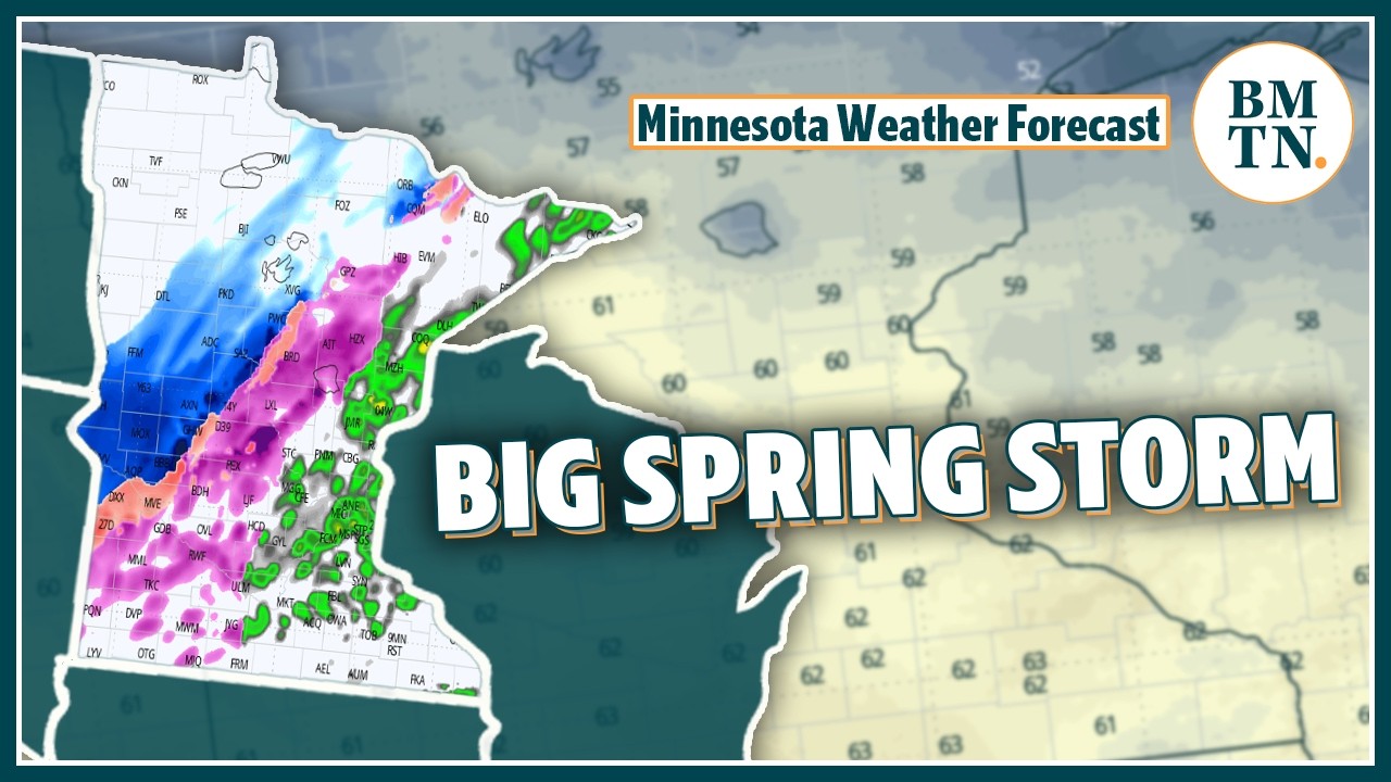 Tracking big spring storm bringing rain, thunder, snow to Minnesota