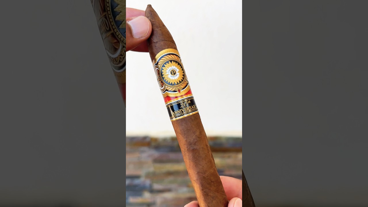 CIGAR ASMR | 🍂💨 Perdomo 20th Anniversary 🔥 #shorts #asmr #cigar #cigarsociety