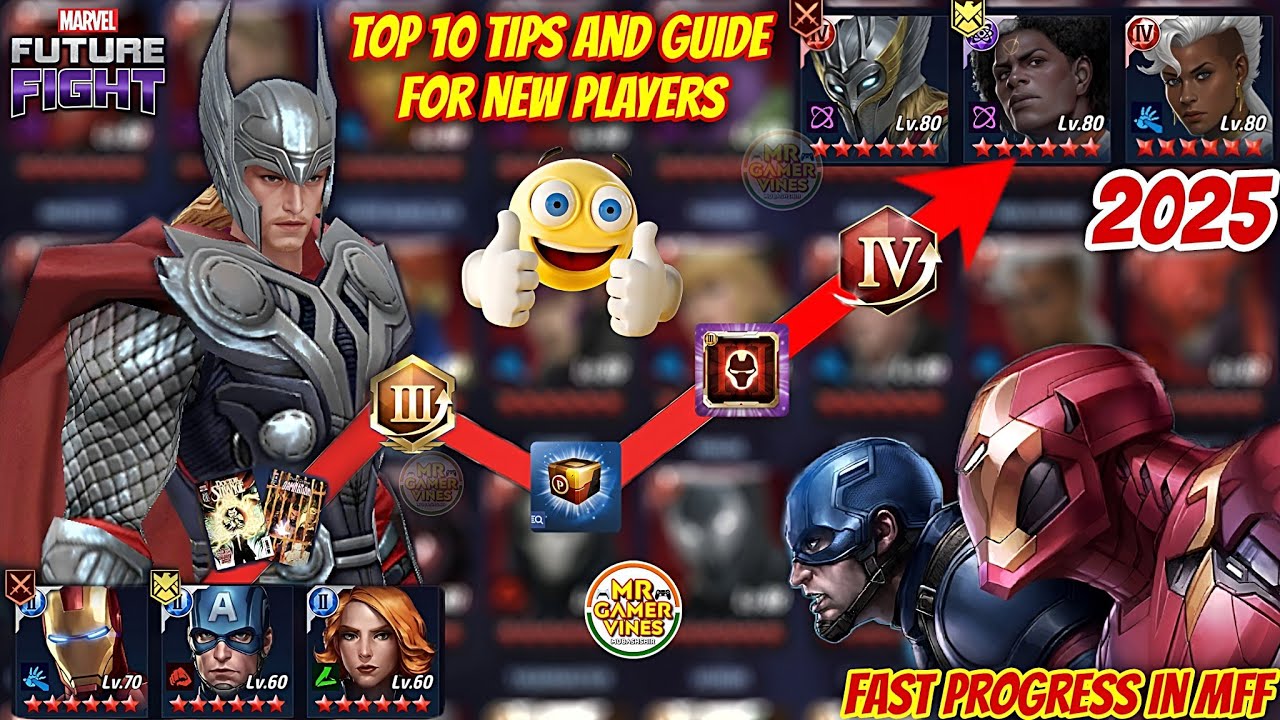 Top 10 Tips and Guide for Fast Progress in MFF 😍 (New Players) | Marvel Future Fight 2025