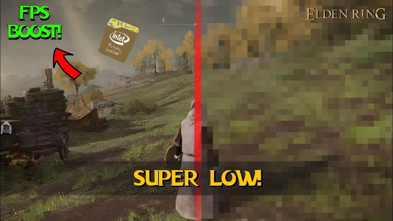 Super Low Graphics On Elden Ring ( FPS BOOST / Low End PCs! )
