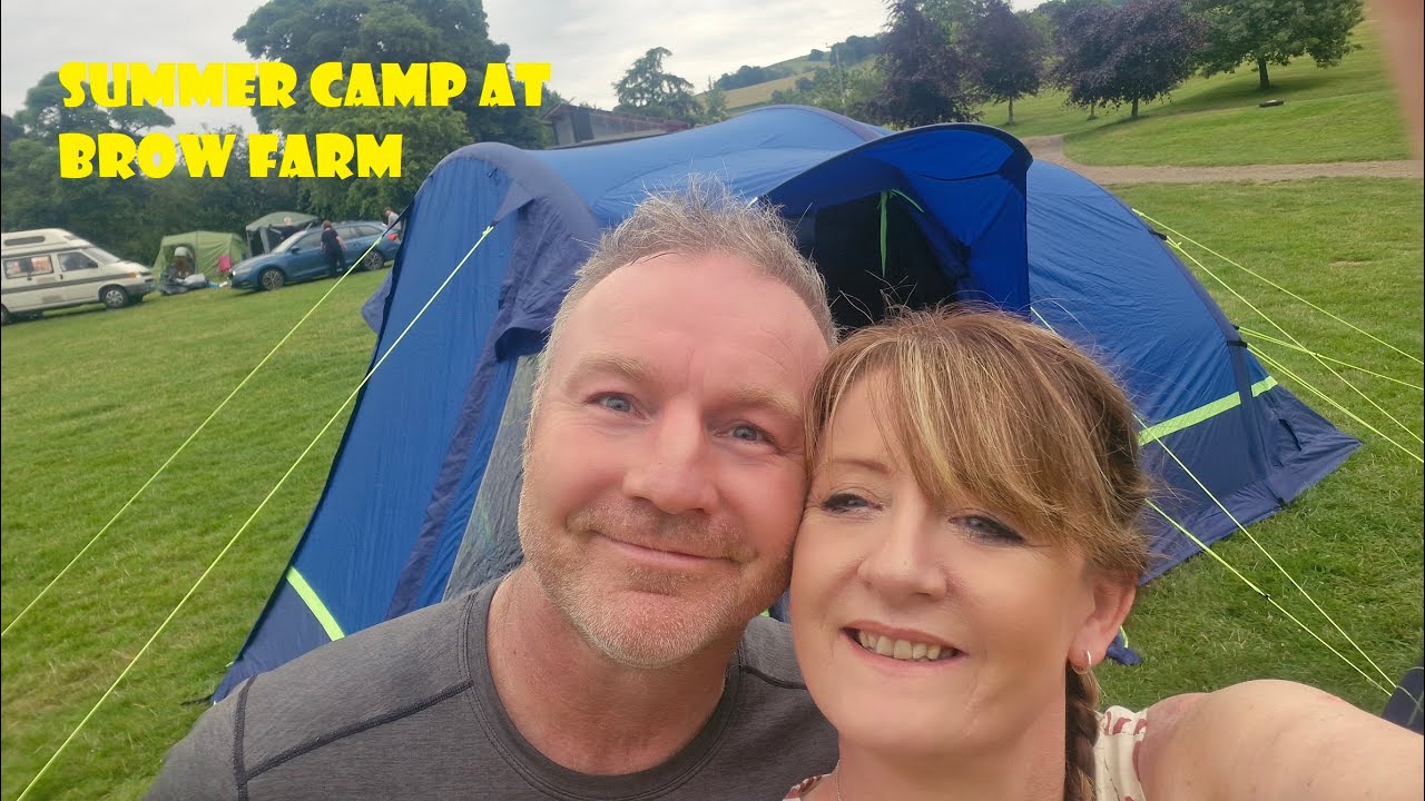 Camping at Brow Farm Campsite shropshire in the berghaus Air 4