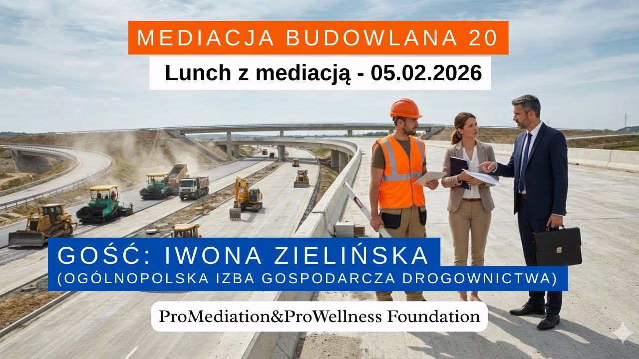 Lunch z mediacją budowlaną 20 | Iwona Zielińska - ekspertka OIGD