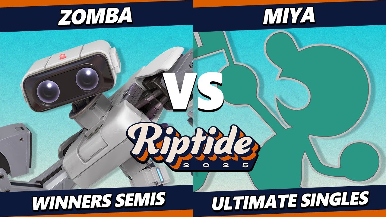 Riptide 2025 TOP 8 - Zomba (ROB) Vs. Miya (Game & Watch) Smash Ultimate - SSBU