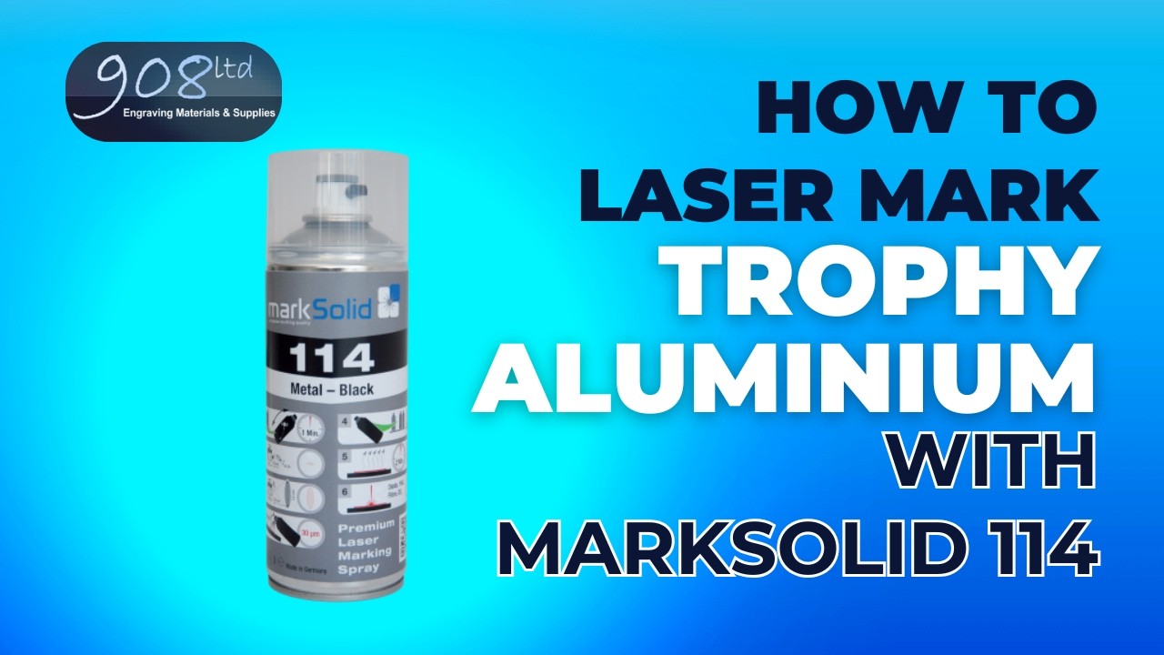 HOW TO: Laser Marking AA5 Anodised Aluminium/Trophy Aluminium Demonstration