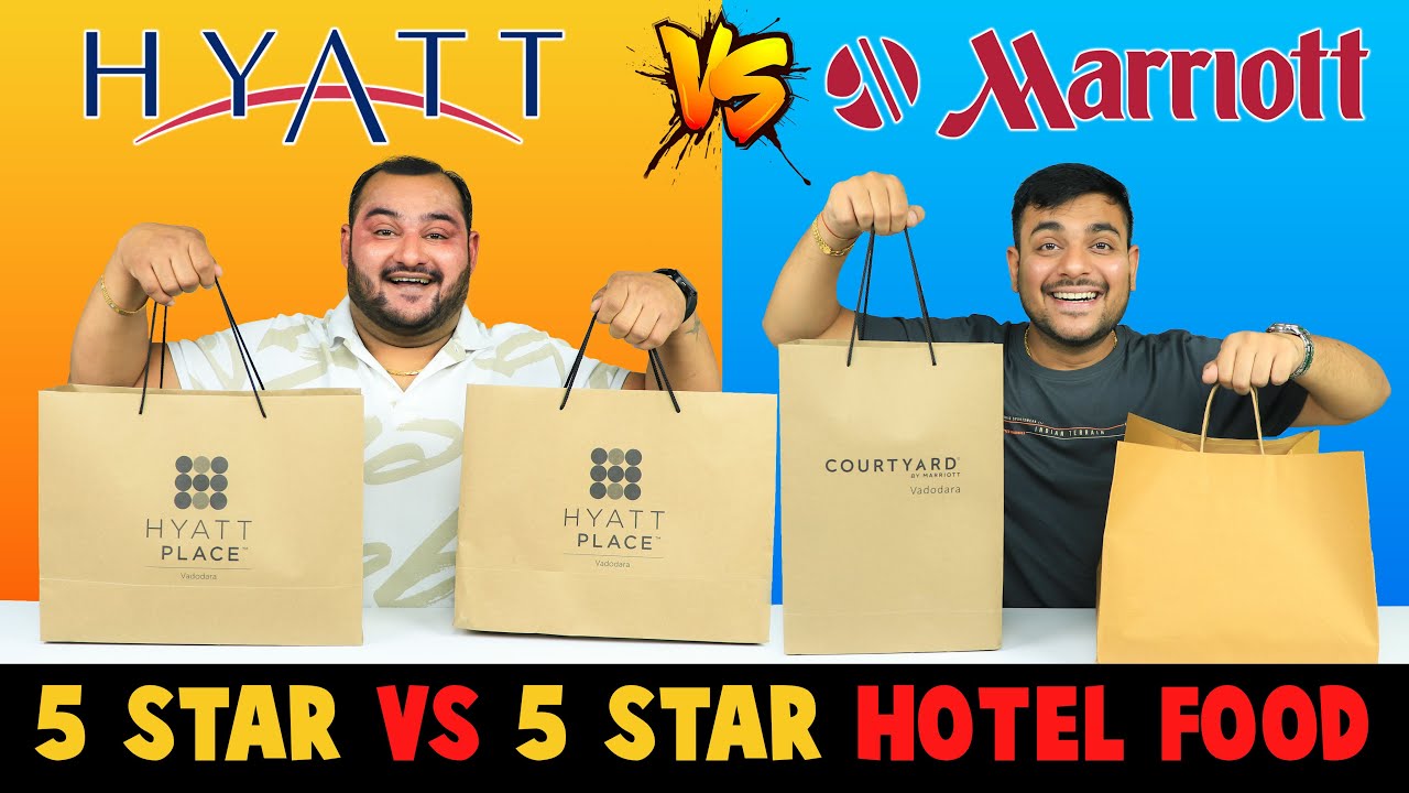 5 Star vs 5 Star Hotel Food Comparison | Hyatt vs Marriott Food Comparison | Viwa Food World