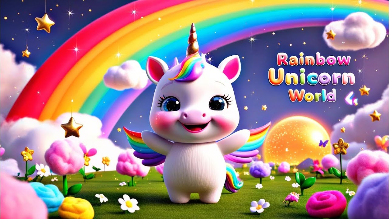 Rainbow Unicorn World 🦄🌈 | Kids Rhyme Song | Nursery Rhymes & Kids Songs