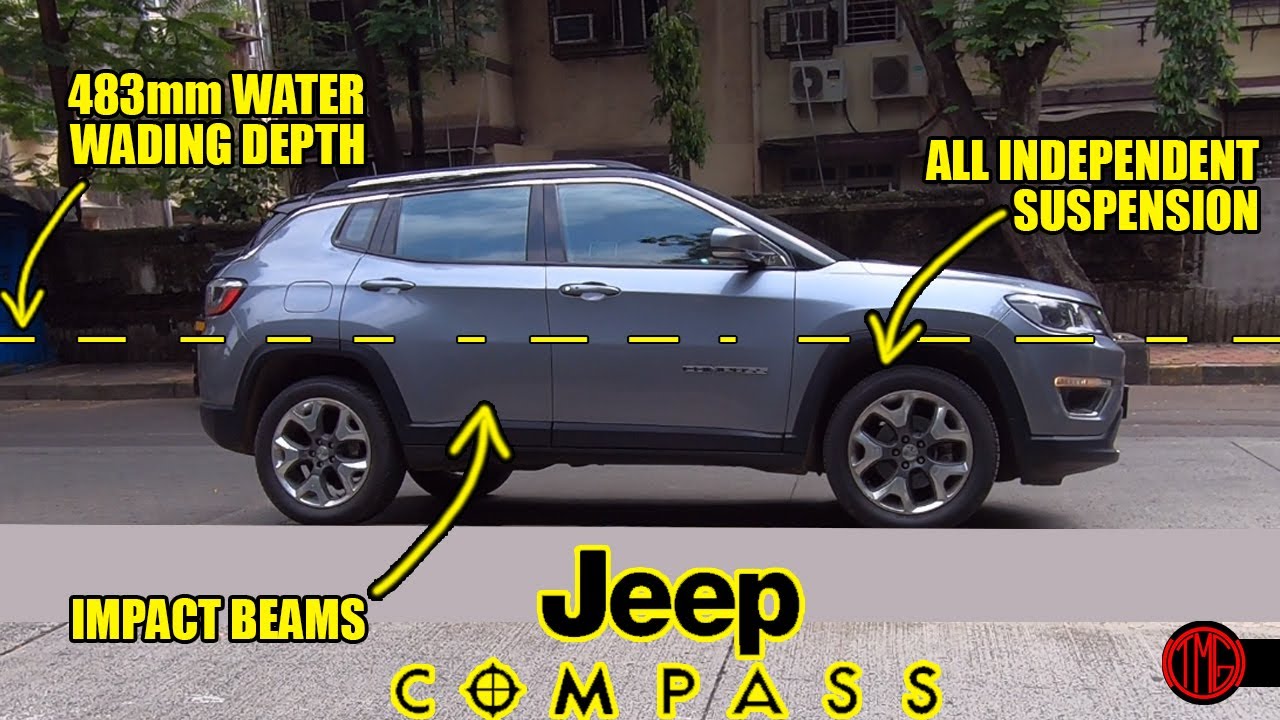 15 Unique Safety Features - Jeep Compass 2020 BSVI [ Hindi ] - TMG Reviews