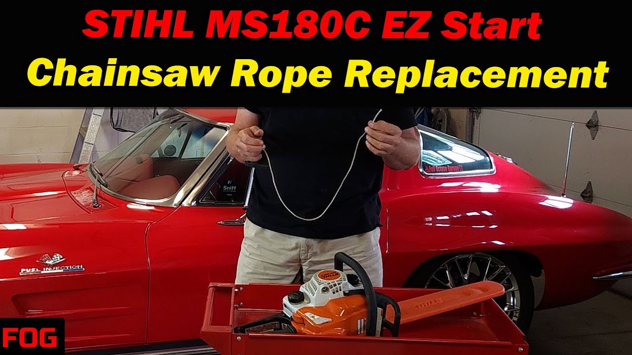 STIHL MS180C EZ Start Chainsaw Rope Replacement