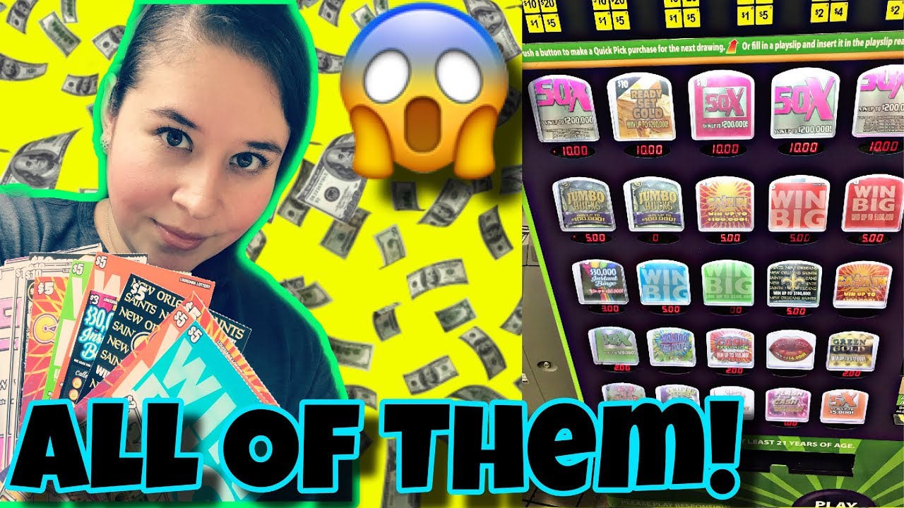EVERY TICKET IN THE MACHINE! PROFIT?! LOUISIANA LOTTERY EDITION!