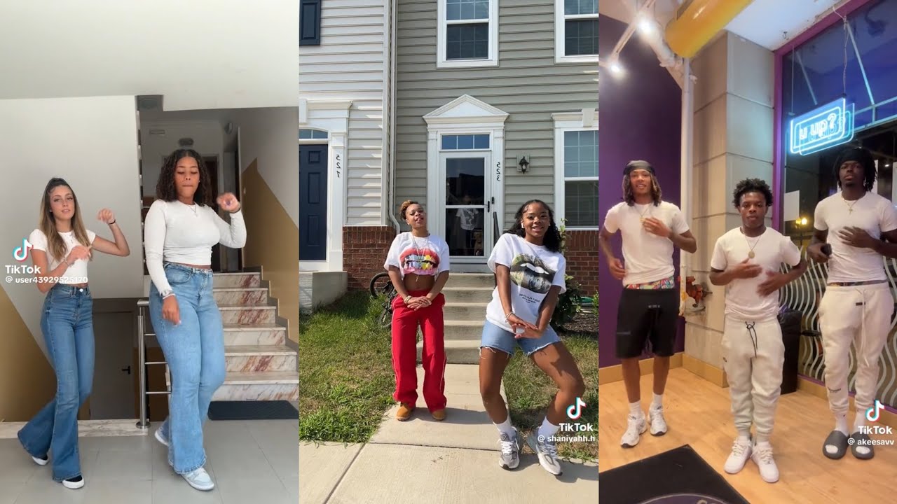 I’m outside with your pipe (uh huh) got brown skin N* with dread~TikTok dance compilation