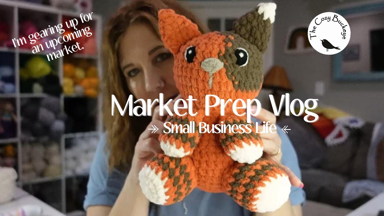 CROCHET STUDIO VLOG #010  / SMALL BUSINESS LIFE, MARKET PREP & PATTERN REVIEWS