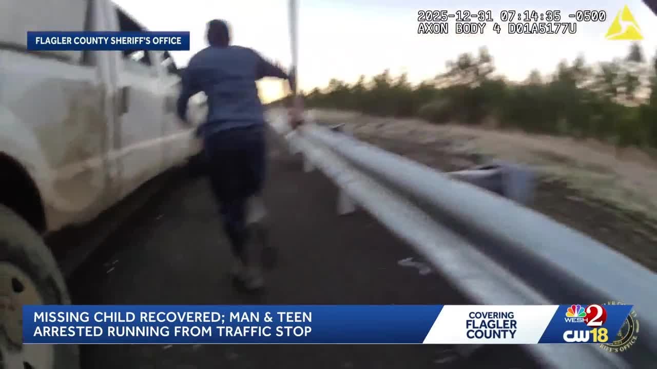 Flagler traffic stop turned high-speed pursuit leads to arrest, recovery of missing minor