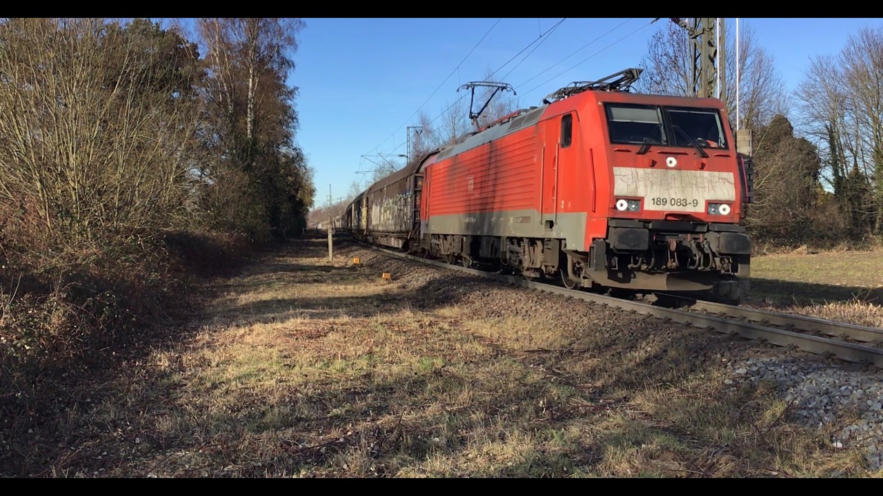 DB Cargo 189 083-9 with Boxcars Train at Kaldenkirchen Germany 🇩🇪 Feb 4-2026 trainspot/ Railfan 🎥!!!