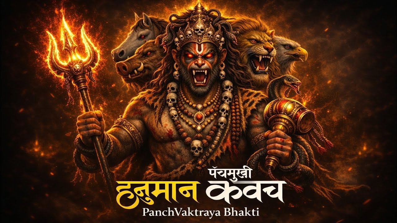 Panchmukhi Hanuman Kavach | पंचमुखी हनुमान कवच | MOST POWERFULL Hanuman Kavach Mantra for Protection