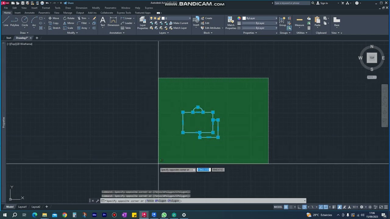 Comment envoyer votre projet Autocad à l'origine des coordonnées