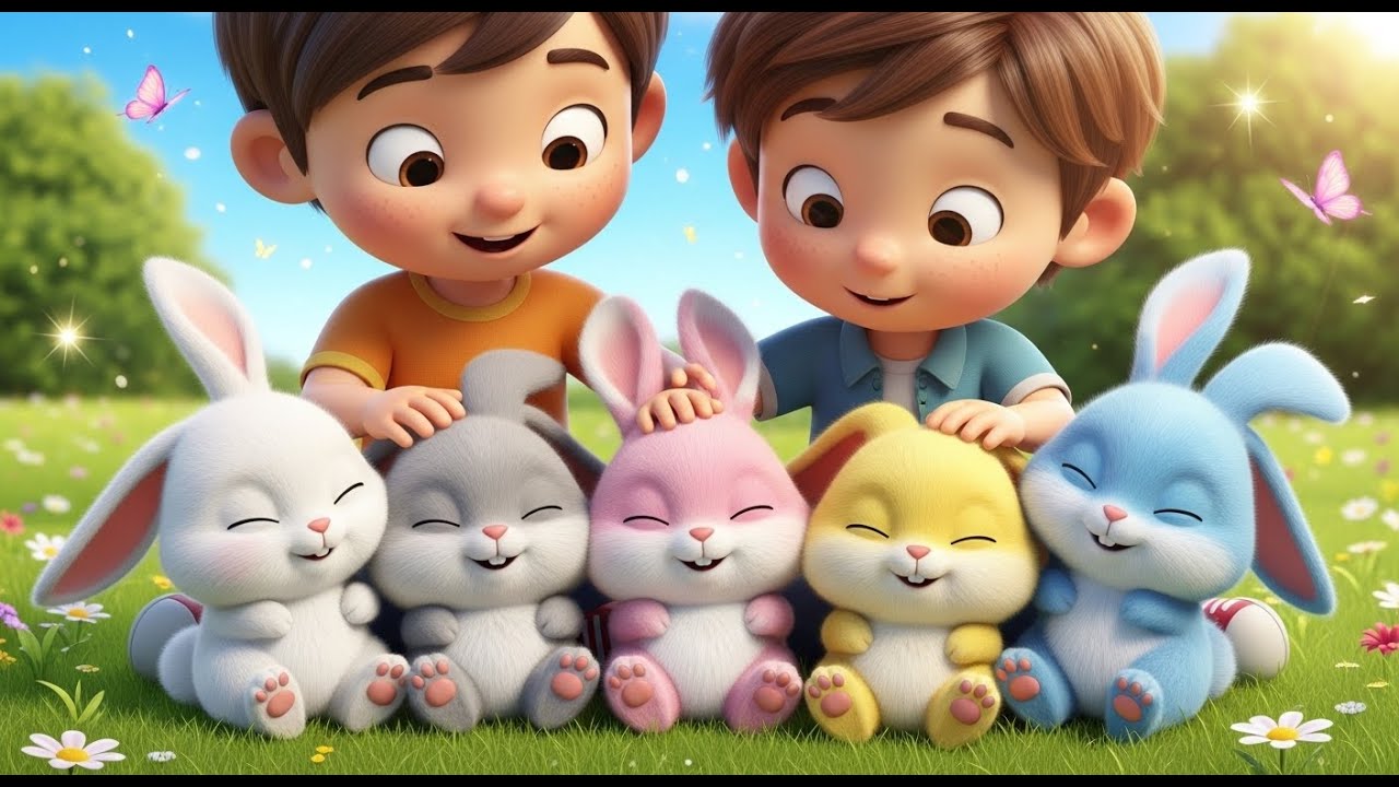 Five Little Baby Bunnies Snuggle Snuggle | Bedtime Lullaby & Kids Songs