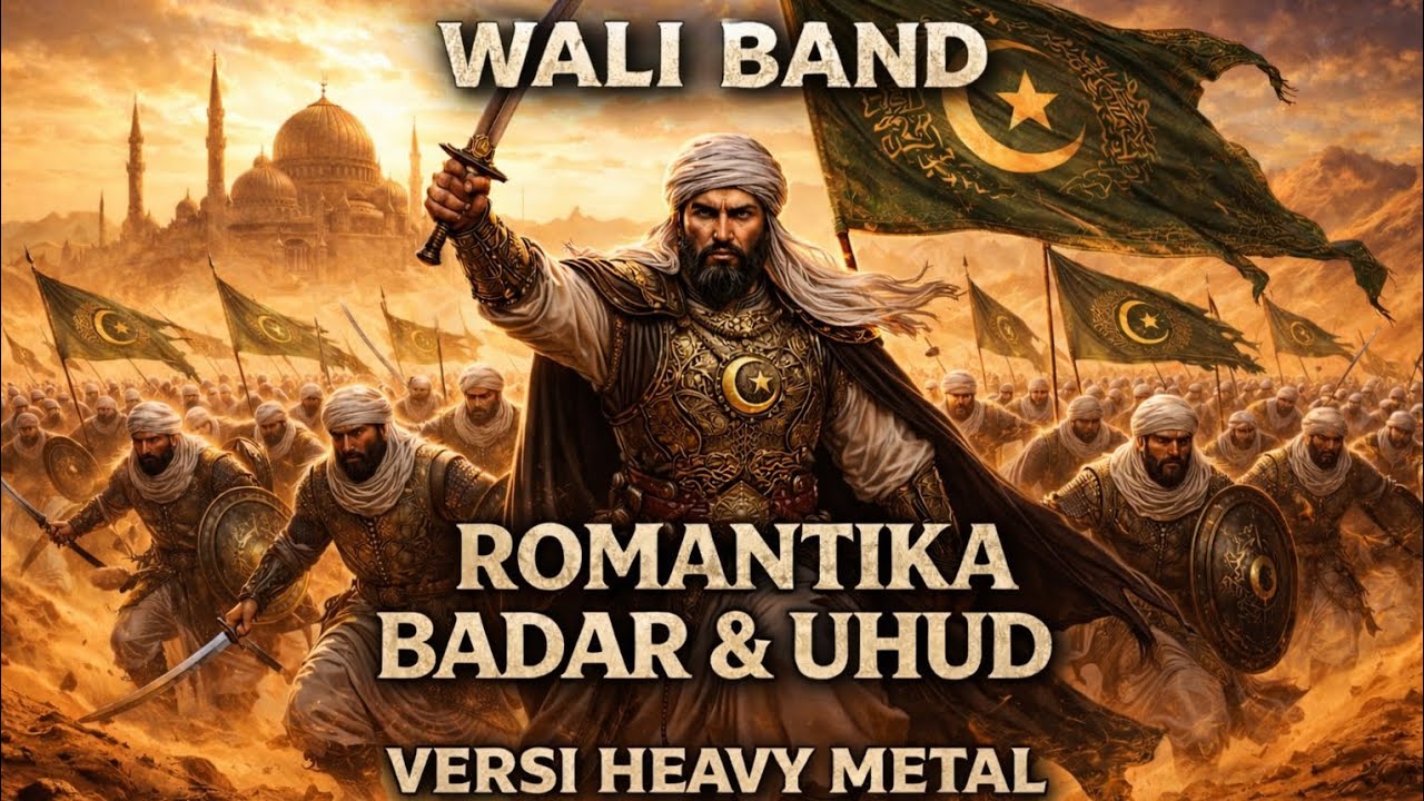 ROMANTIKA BADAR & UHUD - WALI BAND VERSI HEAVY METAL 🤘 (Cover music by. Suno Ai) 