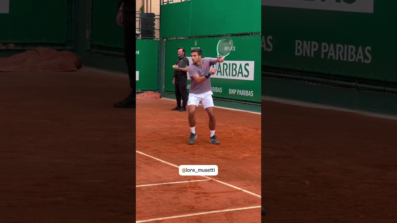 Lorenzo Musetti Practice Session | Monte Carlo #musetti #montecarlo #tennispractice