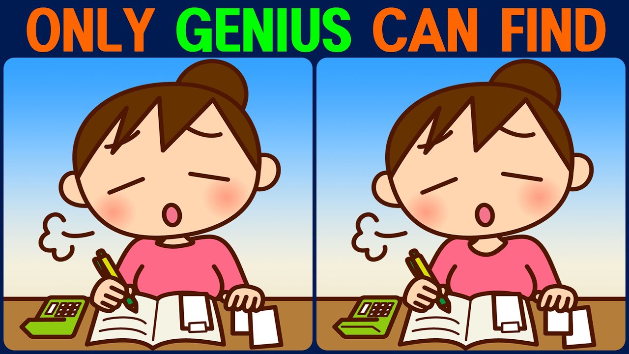 【Find the Difference】 Did you find all the differences? Then you are a genius!