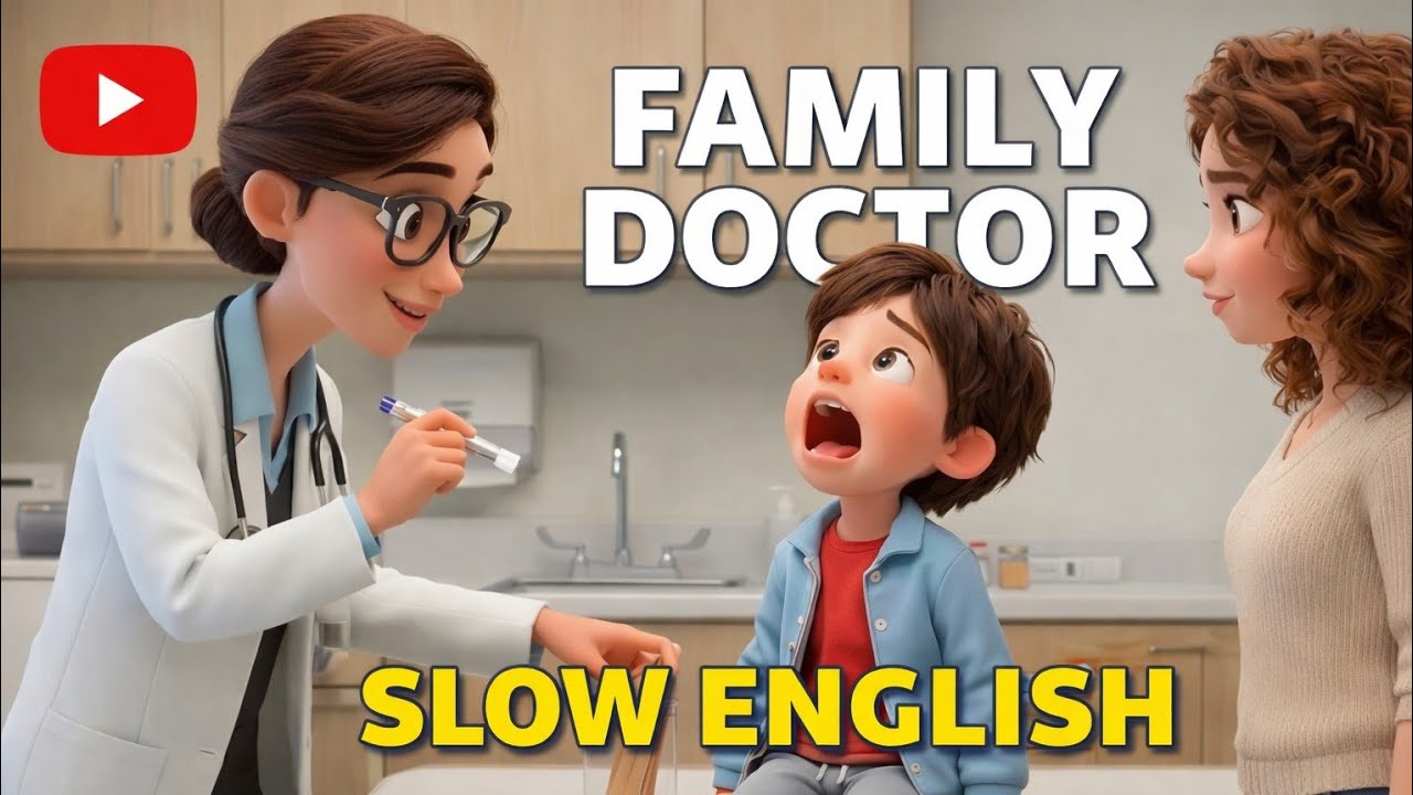 Visiting a Family Doctor 🏥 | Slow English Practice for BeginnersLearn| #english #englishspeaking 