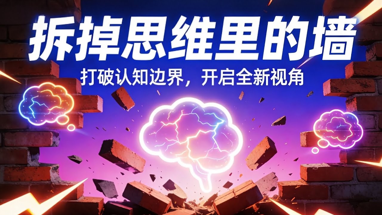 🔥你以为是现实困住了你？其实是思维的墙！打破它，人生才真正开始。