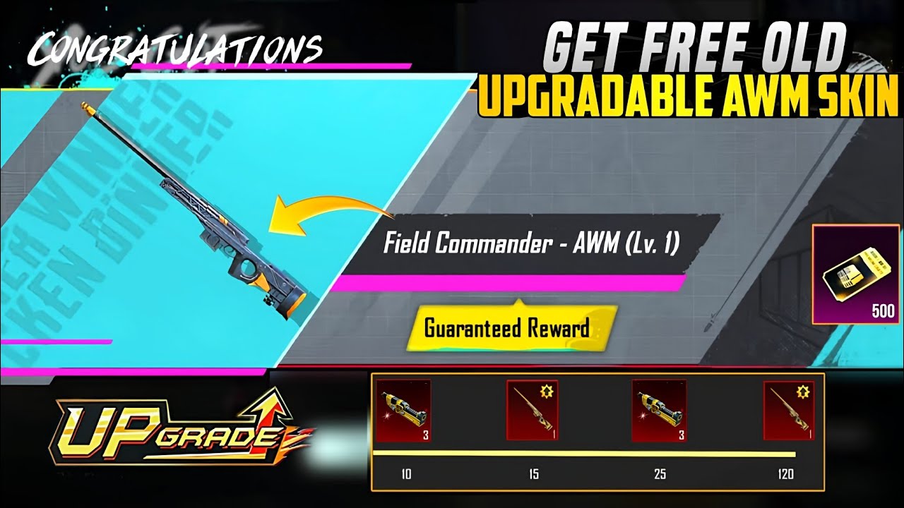 😱 Best Premium Crate 100 Free Upgraded AWM & Guaranteed 3 Materials 120 Free Crate Opening | PUBGM