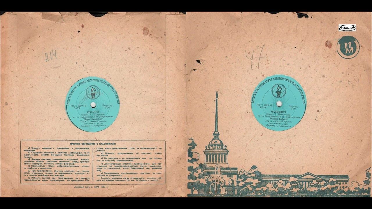 1960 год Ирина Бржевская и Евгений Кибкало 36287 36288