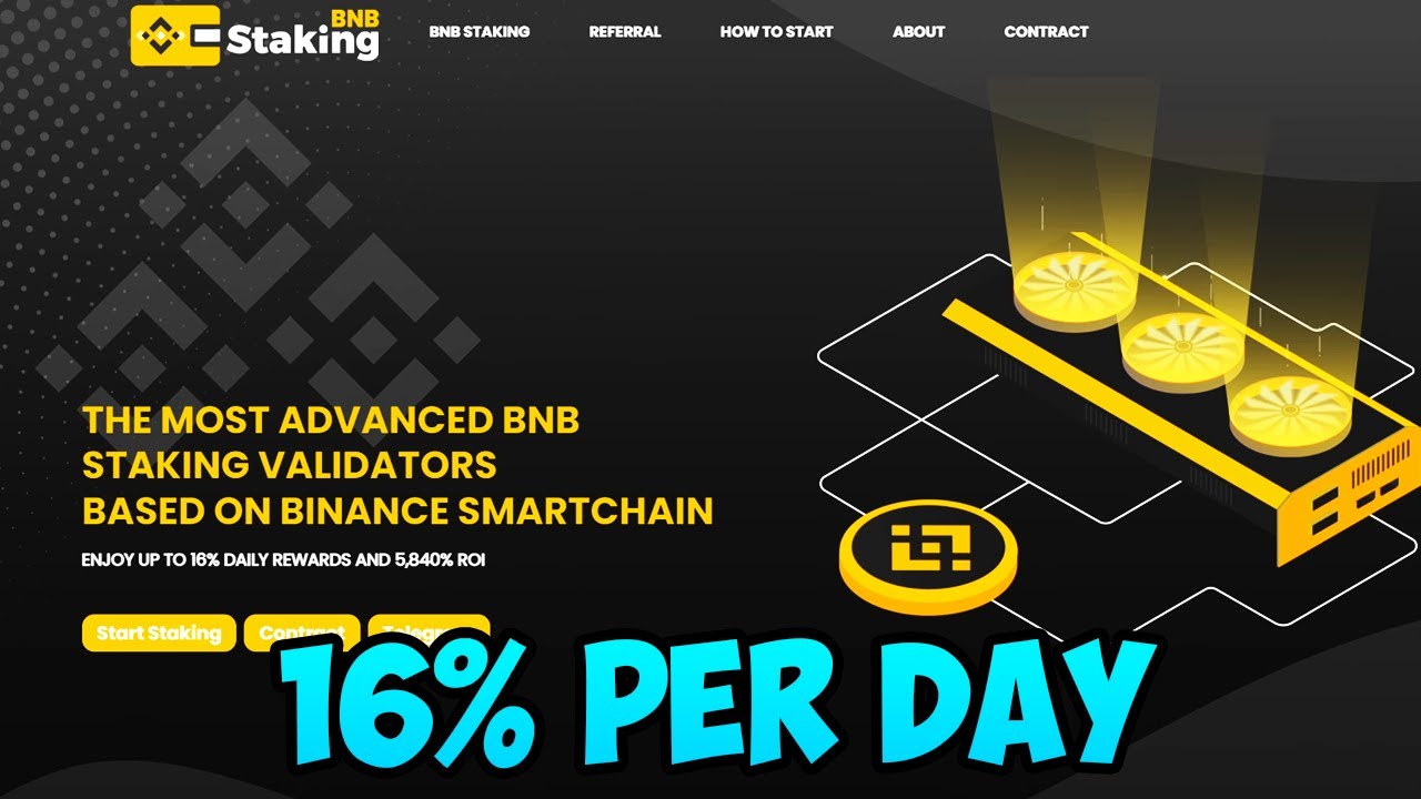 BNB STAKING - *EARN 16% PER DAY* WITH THIS NEW BNB MINER