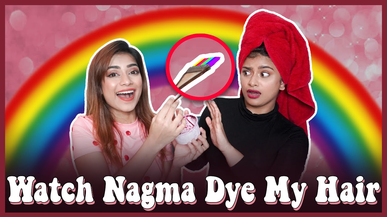 Letting My BestFriend Dye My Hair 🌈 Ft. Nagma Mirajkar 🌸 || Anam Darbar