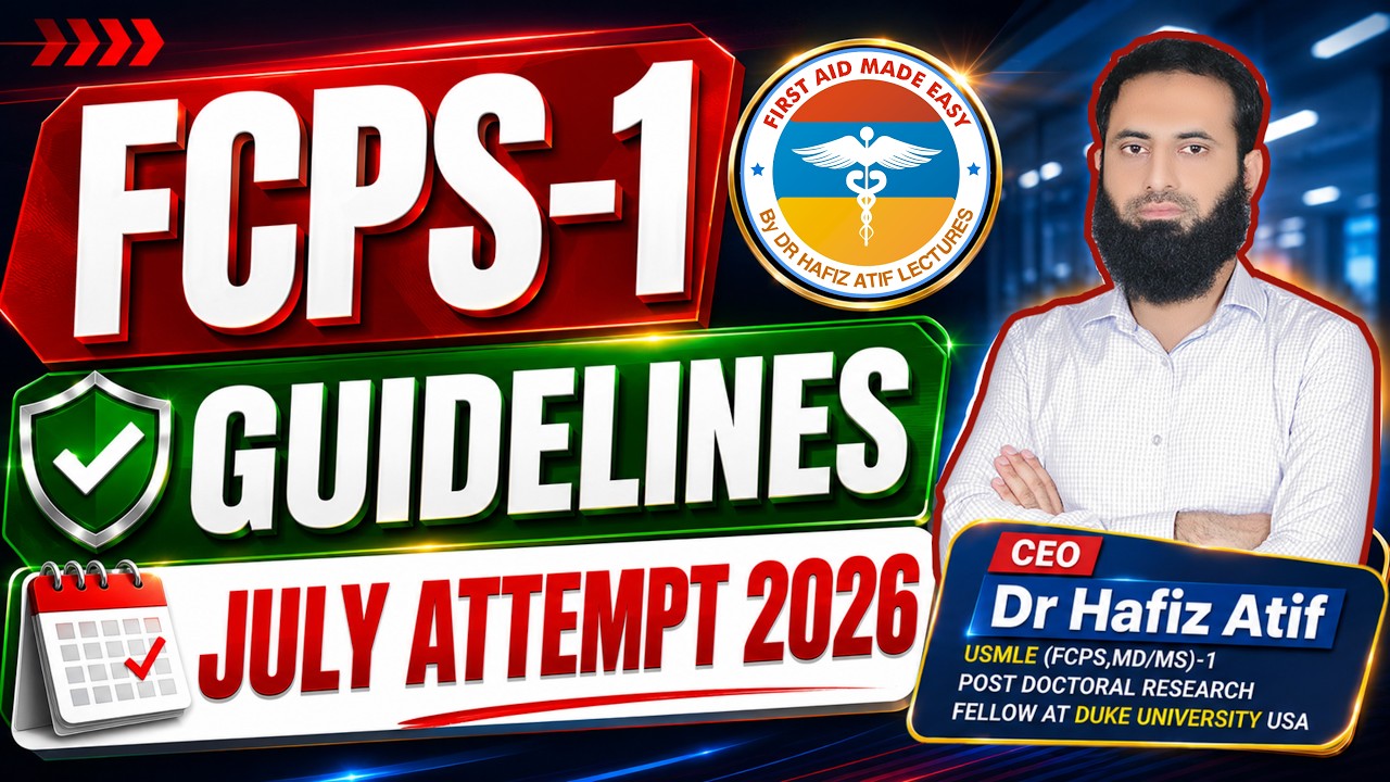 FCPS-1 Guidelines | April Attempt 2026 | Dr Hafiz Atif | How To Crack FCPS-1 | FAME Platform