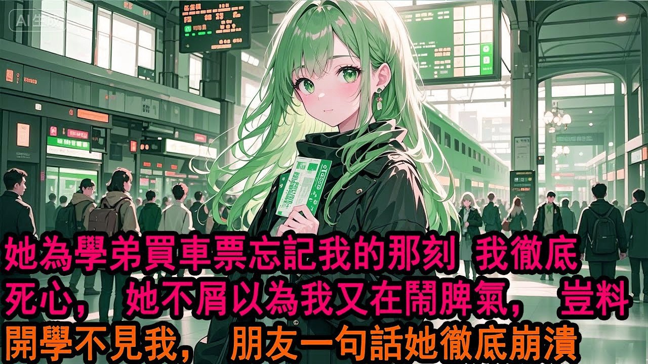 開學報到，柳如煙只買了她和學弟的票。我沒鬧，只是平靜地提了分手。「就因為一張車票？」認識十年，她認定了我離不開她。可這次，我是真的要放手了。退了票，提交了去國外做交換生的申請，徹底離開。