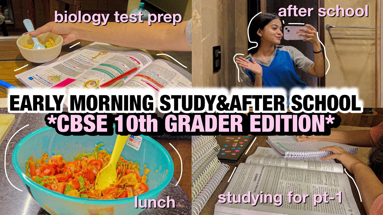 Early Morning Study & After School Routine As a *CBSE 10th Grader* | Dia Gautam