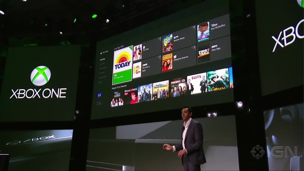 Xbox Live TV Demo - Xbox One Reveal
