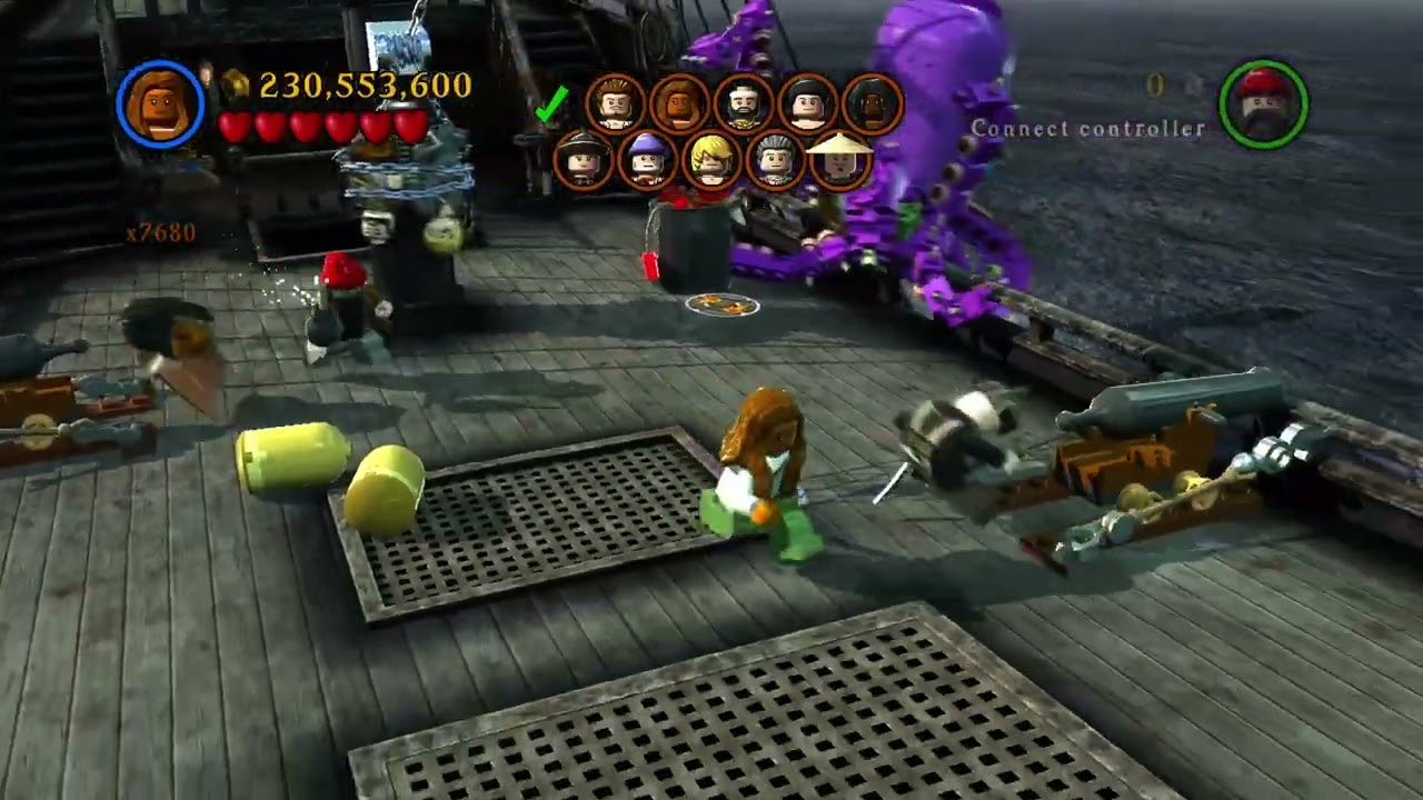 LEGO Pirates of the Caribbean - 100% Guide #12 - Davy Jones' Locker (All Collectibles)
