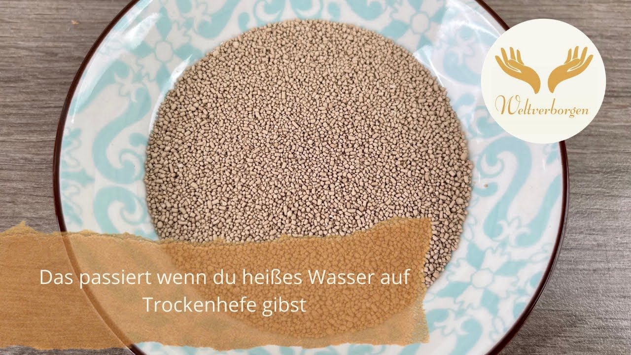 Das passiert wenn du hei&szlig;es Wasser auf Trockenhefe gibst! Kaltes vs hei&szlig;es Wasser auf Trockenhefe