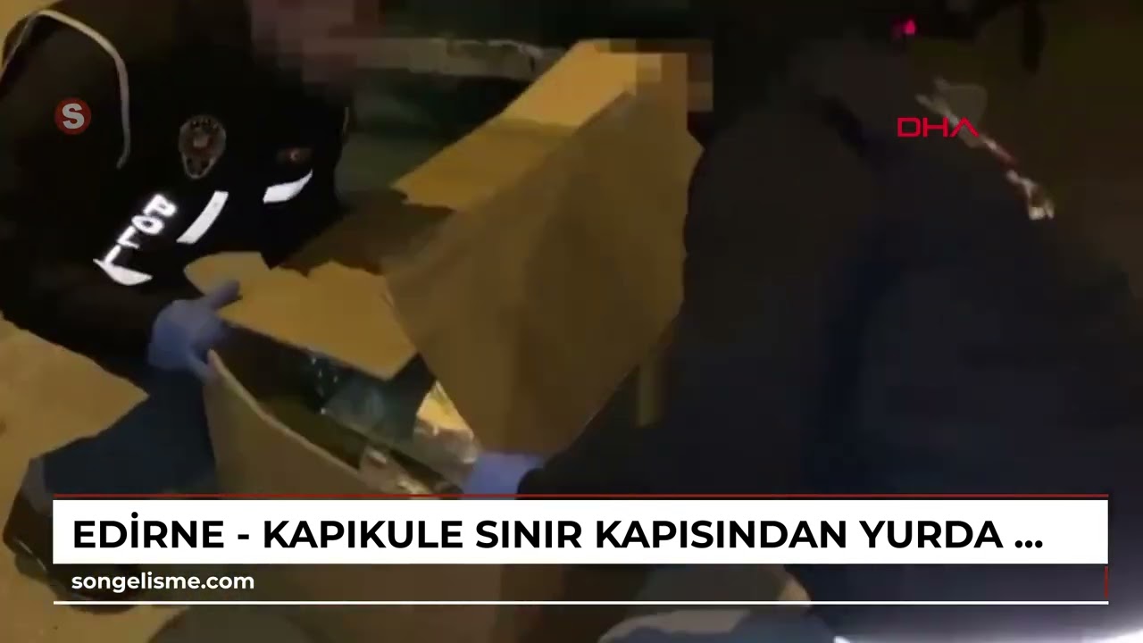 EDİRNE - Kapıkule Sınır Kapısından yurda giriş yapan iki TIR'da 30 milyon lira değerinde uyuşturu...