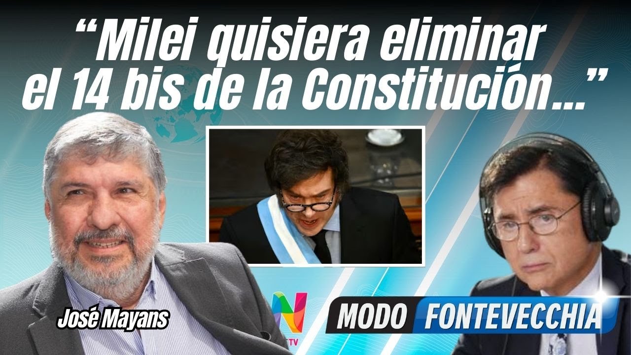 José Mayans criticó la reforma laboral y analizó cómo viene la discusión