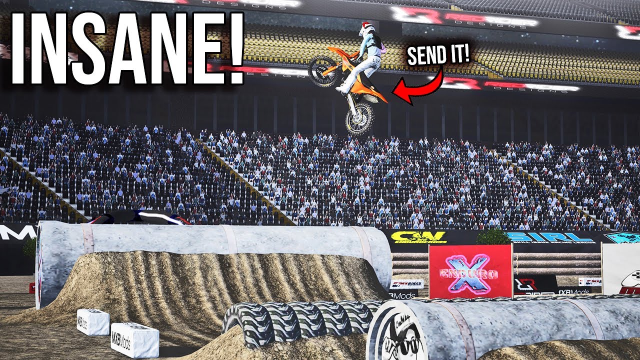 THIS NEW ENDUROCROSS TRACK HAS HUGE JUMPS!!