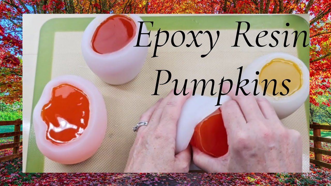How to Make Epoxy Resin Pumpkins with Faces Using These Silicone Molds!