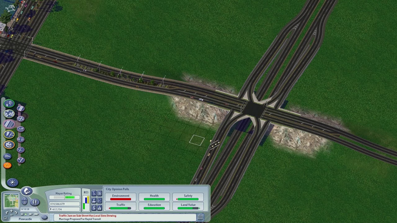 SimCity 4: Let's Play Pinecastle, episode 37 (New interchange and development)