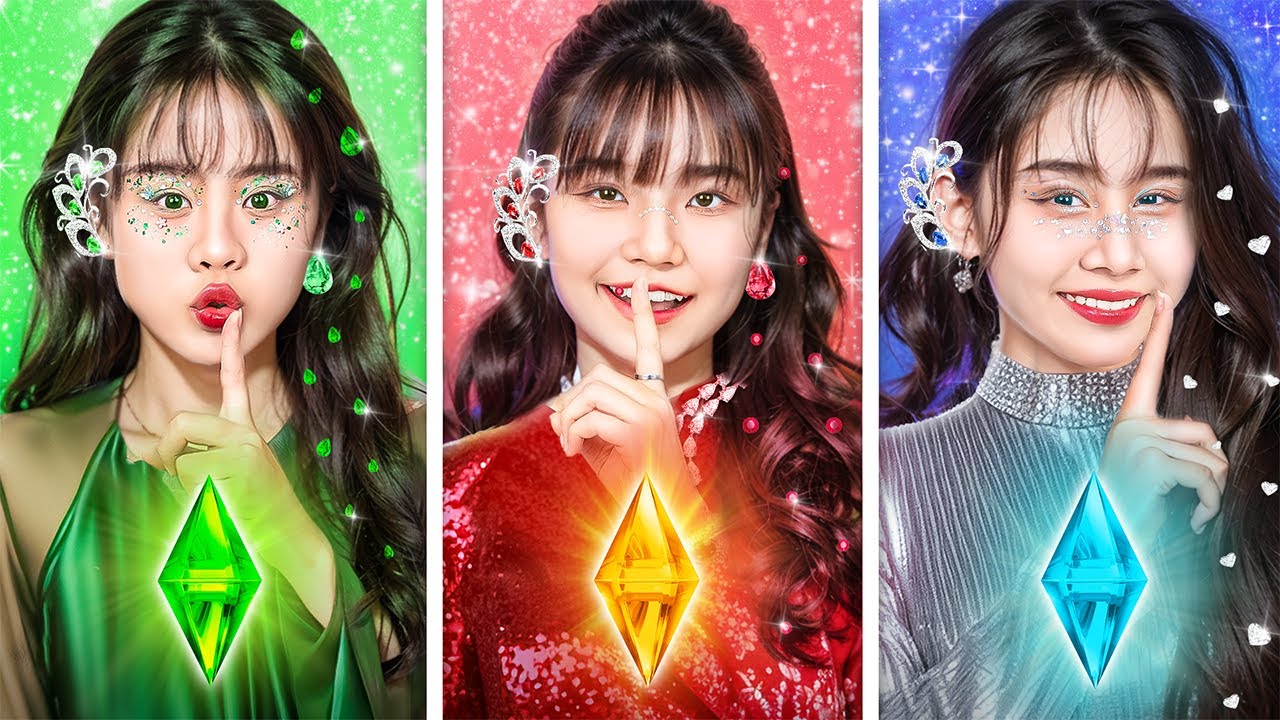 Poor Emerald Vs Rich Ruby Vs Giga Rich Diamond At School! Who Is The Best?