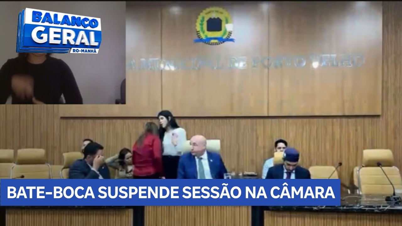 Discussão entre vereadores suspende sessão na Câmara