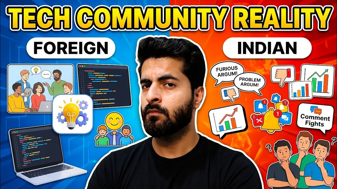 Indian Tech Community vs Foreign Tech Community | The Real Truth