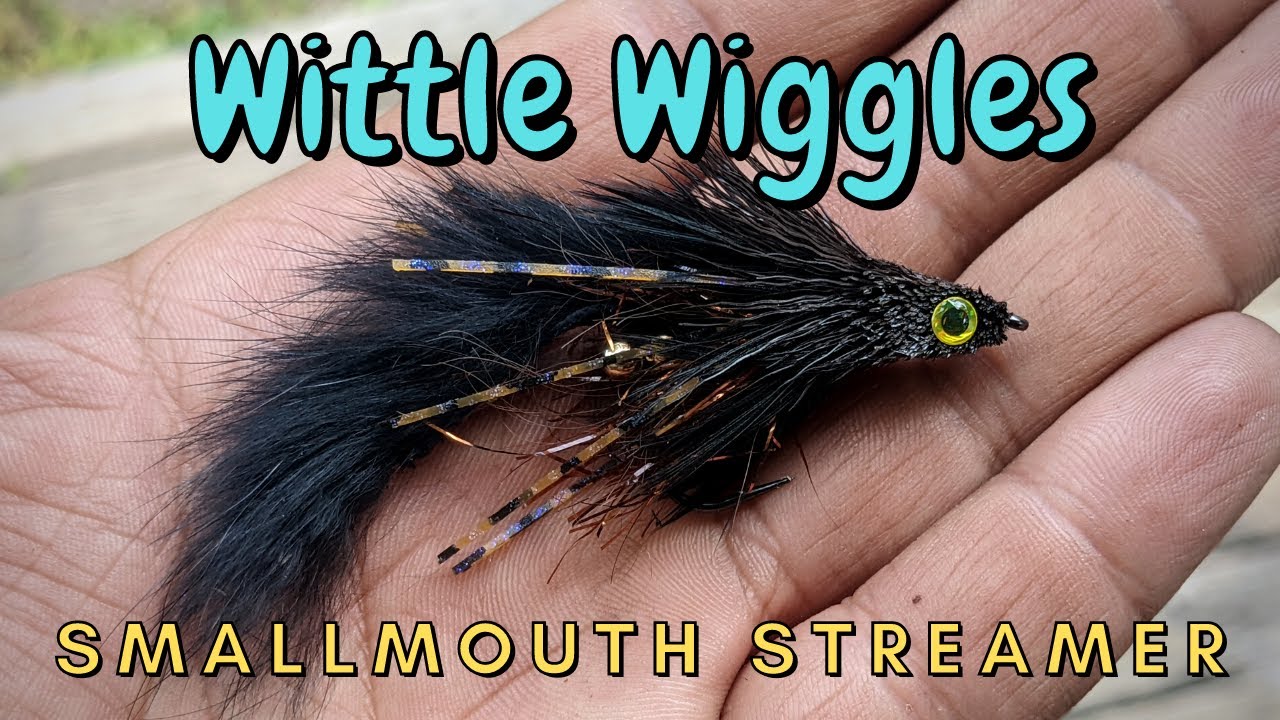 The Wittle Wiggles! Single-Hook Smallmouth Candy! Deer Hair Diving Streamer.
